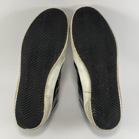 Golden Goose Superstar Brushed Black Leather Bluette Mens Size 42, US Size 9 - Picture 7 of 11